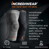 Incrediwear Knee Sleeve - Knee Braces for Knee Pain, Joint Pain Relief, Swelling, Inflammation Relief, and Circulation, Knee Support for Women and Men, Fits 18”-22” Above Kneecap (Grey, XX-Large)