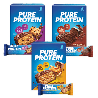 Pure Protein Bars Chocolate Variety Pack (18 ct)