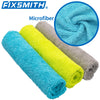 FIXSMITH Microfiber Cleaning Cloth - Pack of 8, Size: 12 x 16 in, Multi-Functional Cleaning Towels, Highly Absorbent Cleaning Rags, Lint-Free, Streak-Free Cleaning Cloths for Car Kitchen Home