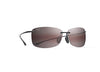 Maui Jim Men's and Women's 'Akau Polarized Rimless Sunglasses, Black Gloss/Maui Rose®, Large