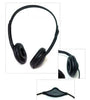 Soundnetic SNCCV Classroom Stereo Headphones with Leatherette Earpads and Volume Control, Black, Count of 10, Pack of 1