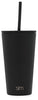 Simple Modern Insulated Tumbler with Lid and Straw | Iced Coffee Cup Reusable Stainless Steel Water Bottle Travel Mug | Gifts for Women Men Her Him | Classic Collection | 16oz | Midnight Black