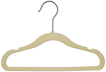 Amazon Basics Kids Baby Velvet, Non-Slip Clothes Hangers, Pack of 30, 11.6