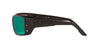 Costa Del Mar Men's Permit Polarized Rectangular Sunglasses, Blackout/Copper Green Mirrored Polarized-580G, 62 mm