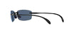 Costa Del Mar Men's Ballast Polarized Rectangular Sunglasses, Shiny Black/Grey Blue Mirrored Polarized-580P, 60 mm + 0