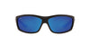 Costa Del Mar Men's Saltbreak Polarized Rectangular Sunglasses, Blackout/Grey Blue Mirrored Polarized-580G, 65 mm