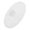 Othmro 50Pcs Plastic Gears 50102A Model Plastic Gear 50Teeth 1.02in OD 0.07in Hole Dia 0.22in Thickness Tiny Gears Reduction Gear Plastic Worm Gears for RC Car Robot Motor White