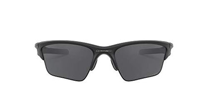 Oakley Men's OO9154 Half Jacket 2.0 XL Rectangular Sunglasses, Matte Black/Grey Polarized, 62 mm