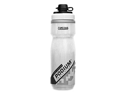 CamelBak Podium Dirt Series Chill Insulated Mountain Bike Water Bottle 21oz, White