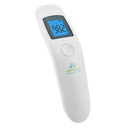 Amplim No Touch Forehead Thermometer | Non-Contact Touchless Thermometer | Medical Grade, Hygienic, Accurate, Instant Read Thermometer for Adults, Kids, and Baby | FSA HSA