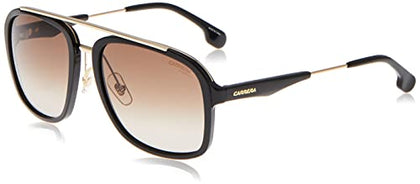 Carrera mens Carrera 133/S Sunglasses, Black Gold/Brown Gradient, 57mm 19mm US