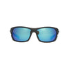 HUK, Polarized Lens Eyewear with Performance Frames, Fishing, Sports & Outdoors Sunglasses Panto, (Challenge) Blue Mirror/Matte Black, Medium