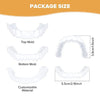 Jasinber Fake Teeth,2 PCS Veneers Dentures Socket for Women and Men,Veneers for Temporary Tooth Repair Upper and Lower Jaw, Protect Your Teeth and Regain Confident Smile, Bright White-2