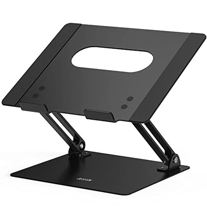 BESIGN LS10 Aluminum Laptop Stand, Ergonomic Adjustable Notebook Riser Holder Computer Stand Compatible with Air, Pro, Dell, HP, Lenovo More 10-14
