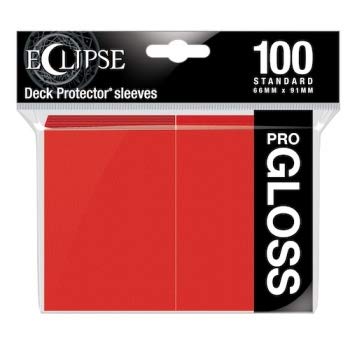 Ultra Pro E-15604 Eclipse Gloss Standard Sleeves (100 Pack) -Apple Red