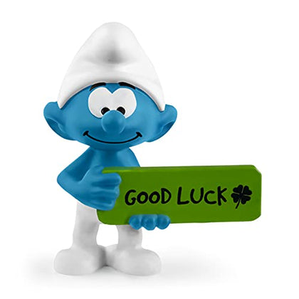 Schleich Smurfs, Collectible Retro Cartoon Toys for Boys and Girls, Good Luck Smurf Toy Figurine, Ages 3+
