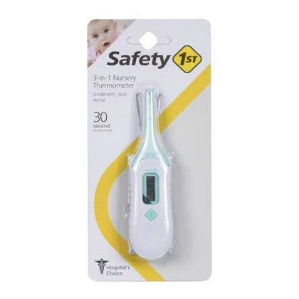 Safety 1?? 3-in-1 Nursery Thermometer, Sea Stone Aqua