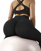 MOOSLOVER Women Crossover V Waist Butt Lifting Leggings High Waisted Yoga Pants(S,Black-722)