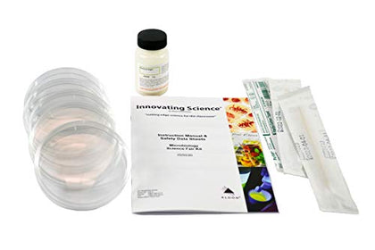 Microbiology Science Kit - Grow Your Own Bacteria from Everyday Items - Includes Agar, Petri Dishes, Swabs & Instructional Booklet - Science at Home Series - Innovating Science