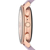 Fossil Women's Gen 6 42mm Stainless Steel and Silicone Touchscreen Smart Watch, Color: Rose Gold, Purple (Model: FTW6080V)