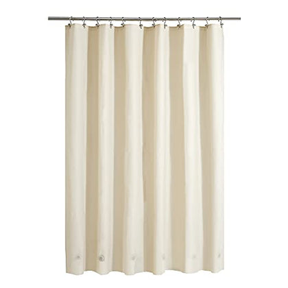 Barossa Design Beige Shower Curtain Liner with 6 Magnets - Waterproof PEVA Shower Liner for Bathroom, 72