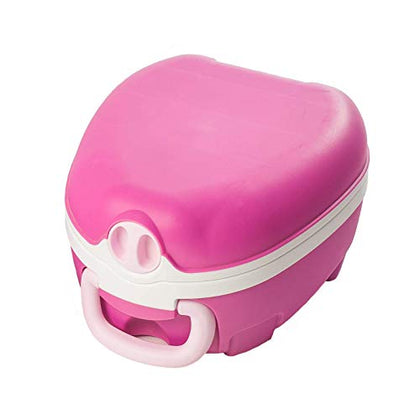 My Carry Potty - Pink Pastel Travel Potty, Award-Winning Portable Toddler Toilet Seat for Kids to Take Everywhere