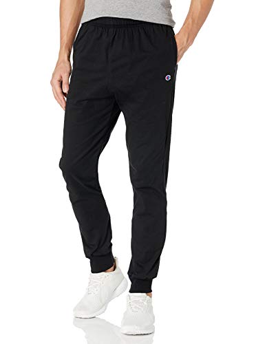 Champion mens Everyday Cotton Jogger athletic track pants, Black, Small US
