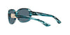 Costa Del Mar Women's Gannet Polarized Rectangular Sunglasses, Blue Tortoise/Grey Polarized-580P, 58 mm