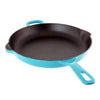 Chantal Enameled Cast Iron Cookware, 10 inch Skillet, Sea Blue