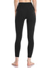 Colorfulkoala Women's High Waisted Tummy Control Workout Leggings 7/8 Length Yoga Pants with Pockets (XS, Black)