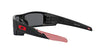 Oakley Men's OO9014 Gascan Rectangular Sunglasses, American Heritage 2020/Prizm Black Polarized, 60 mm