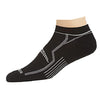 Saucony Men's Multi-Pack Bolt Performance Comfort Fit No-Show Socks, Black (6 Pairs), Shoe Size: 5-8