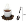 Demitasse Espresso Spoons, Mini Coffee Spoon, Stainless Steel Small Spoons for Dessert, Tea,Set of 6 (black)