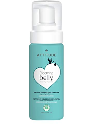ATTITUDE Pregnancy Foaming Face Cleanser, EWG Verified, Dermatologically Tested, Vegan and Cruelty-free Maternity Products, Argan, 5 Fl Oz