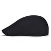 VOBOOM Men's Cotton Flat Ivy Gatsby Newsboy Driving Hat Cap (Style2-Black)