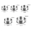 KSPOWWIN Biscuit Cookie Cutters Set,Stainless Steel Circle Round Cookie Biscuit Cutters in Graduated Sizes Shape Molds for Pastries Doughs Doughnuts, 5 Pieces
