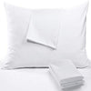 Niagara Sleep Solution Feather Proof Standard Pillow Protectors Pair Cotton Blend 20x26 Premium Pillow Covers Non Crinkly 2 Pack Zippered Cases Breathable Non Noisy Luxury (2 Pack Standard)