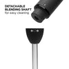 Chefman Immersion Stick Hand Blender Powerful Electric Ice Crushing 2-Speed Control Handheld Food Mixer, Purees, Smoothies, Shakes, Sauces and Soups, Black