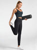 Dragon Fit High Waist Yoga Leggings with 3 Pockets,Tummy Control Workout Running 4 Way Stretch Yoga Pants Black