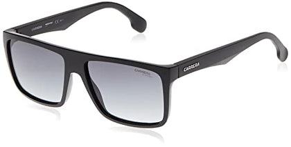 Carrera unisex adult Carrera 5039/S Sunglasses, Black/Dark Gray Gradient, 58mm 16mm US