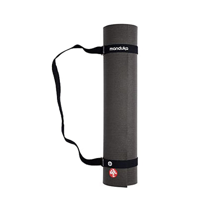 Manduka Yoga Commuter Mat Carrier - Eco-Friendly Cotton, Easy to Carry, Hands-Free, For All Mat Sizes, Black, 68