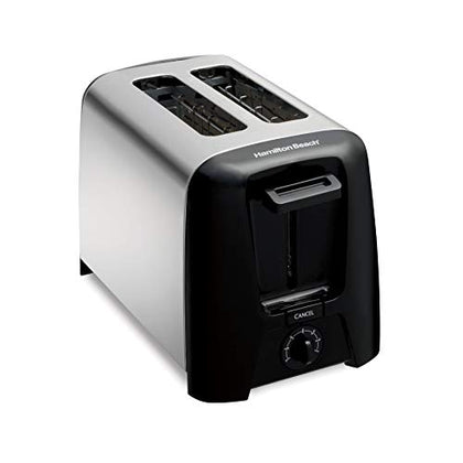 Hamilton Beach 2 Slice Toaster with Extra Wide Slots, Shade Selector, Auto-Shutoff, Cancel Button and Toast Boost, Black