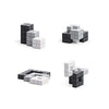 PIXIO Noir - 60 Magnetic Blocks - Small Magnet Blocks - Magnets for Kids & Adults - Magnet Toys - Magnet Tiles Alternative for Kids 8-12 Years