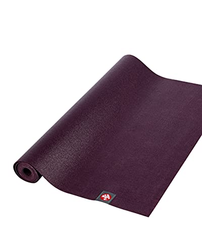 Manduka eKO Superlite Yoga Mat for Travel - Lightweight, Easy to Roll and Fold, Durable, Non Slip Grip, 1.5mm Thick, 71 Inch, Acai Purple, 71