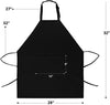Utopia Kitchen 2 Pack Bib Apron, Adjustable with 2 Pockets, Water and Oil Resistant, Cooking Kitchen Chef Apron for Women Men