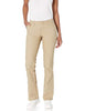 Dickies Women's Flat Front Stretch Twill Pant Slim Fit Bootcut, Desert Sand, 18