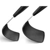 Unicook 2 Pack Flexible Silicone Spatula, Turner, 600F Heat Resistant, Ideal for Flipping Eggs, Burgers, Crepes and More, Black