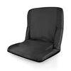 ONIVA - a Picnic Time brand Ventura Reclining Stadium Seat with Back Support - Bleacher Seat - Beach Floor Chair, (Black)