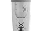 Promixx Pro Shaker Bottle | Rechargeable, Powerful for Smooth Protein Shakes | includes Supplement Storage - BPA Free | 20oz Cup (Cool Gray)