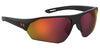 Under Armour UA 0001/G/S Special Shape Sunglasses, Black/Orange, 72mm, 10mm